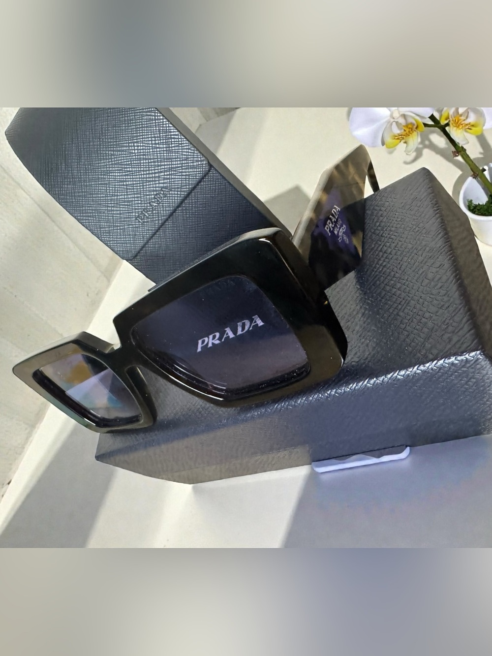 Prada Black Square Sunglasses